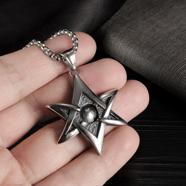 Men's Fashion Power Star Pendant Necklace-Mens Pendant Necklace-SunnyHouse Jewelry