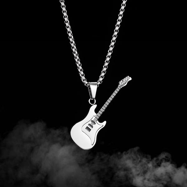 Men's Fashion Guitar Pendant Necklace-Mens Pendant Necklace-SunnyHouse Jewelry