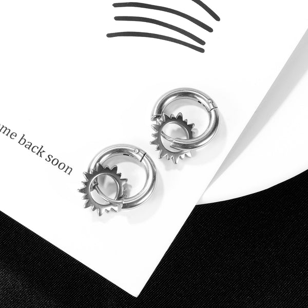 Women's Fashion Hoop Earrings-Womens Earrings-SunnyHouse Jewelry