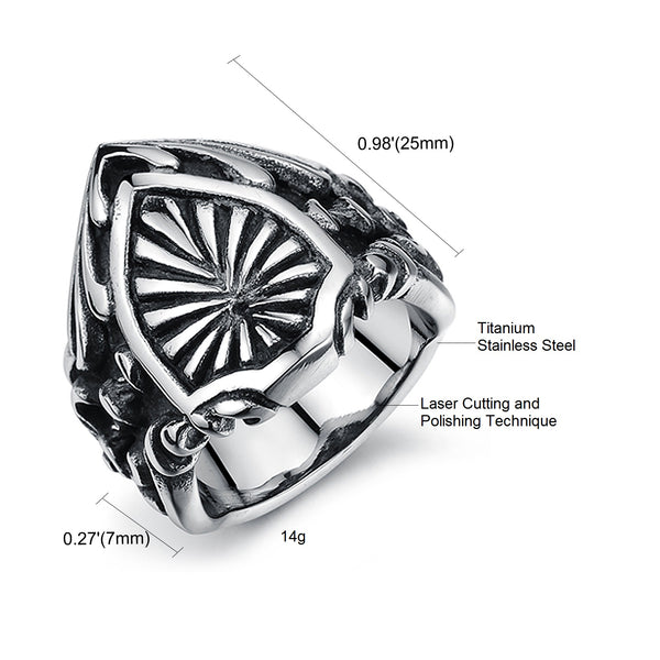 Men's Fashion Helmet Hip Hop Ring-Mens Ring-SunnyHouse Jewelry