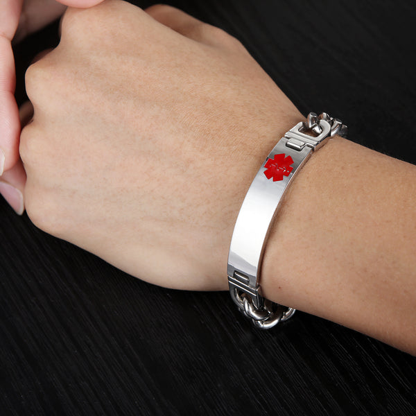 Men's Fashion Blood Thinner Bracelet-Mens Bracelet-SunnyHouse Jewelry