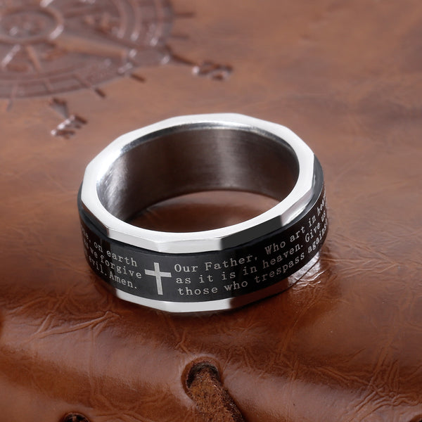 Men's Fashion Cross Rotating Ring-Mens Ring-SunnyHouse Jewelry