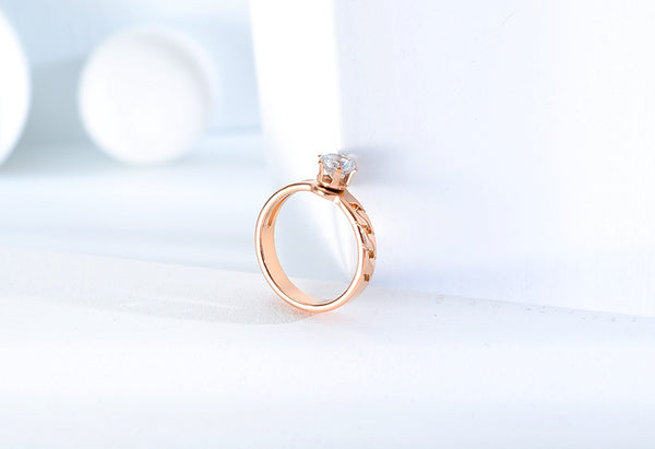 Women's Fashion Rose Gold Ring-Womens Ring-SunnyHouse Jewelry