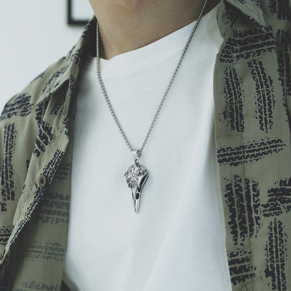 Men's Fashion Viking Symbol Pendant Necklace-Mens Pendant Necklace-SunnyHouse Jewelry