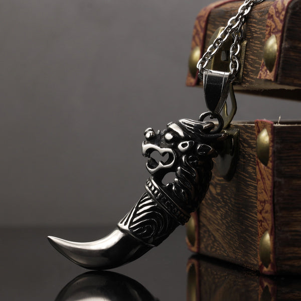 Men's Fashion Kirin Spike Pendant Necklace-Mens Pendant Necklace-SunnyHouse Jewelry