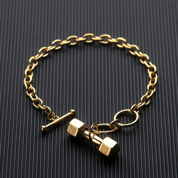 Men's Fashion Dumbbel Bracelet-Mens Bracelet-SunnyHouse Jewelry