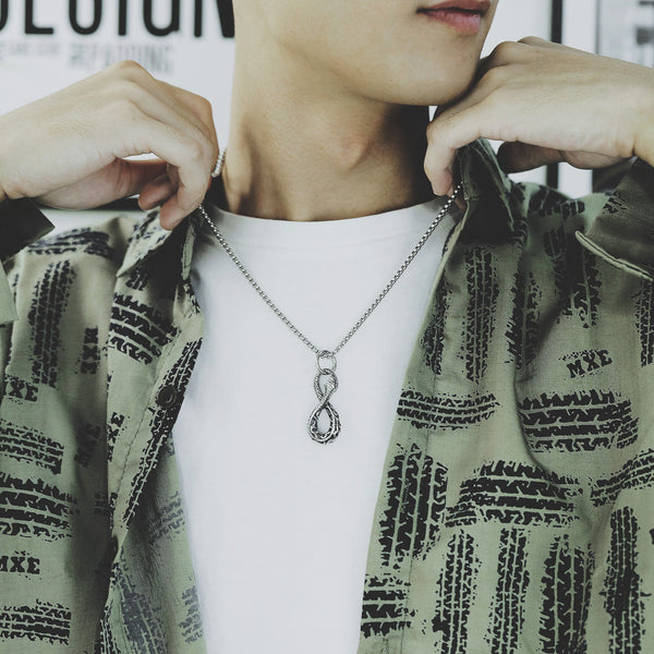 Men's Fashion Snake Pendant Necklace-Mens Pendant Necklace-SunnyHouse Jewelry