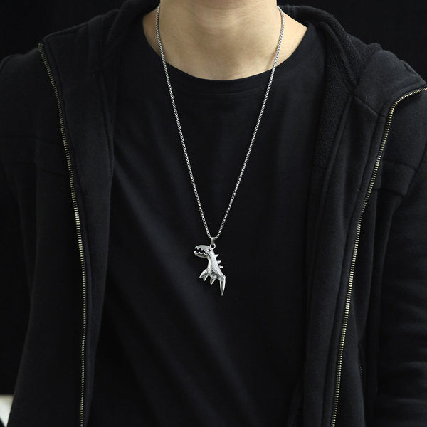 Men's Fashion Hip Hop Dinosaur Pendant Necklace-Mens Pendant Necklace-SunnyHouse Jewelry