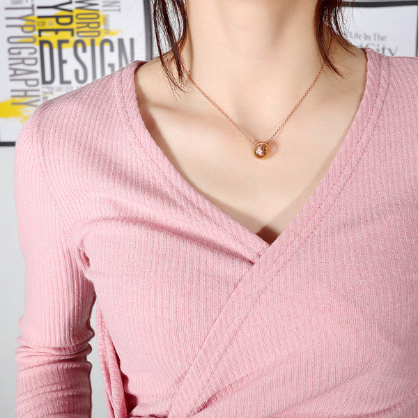 Women's Fashion Simple Blinking Pendant Necklace-Womens Pendant Necklace-SunnyHouse Jewelry