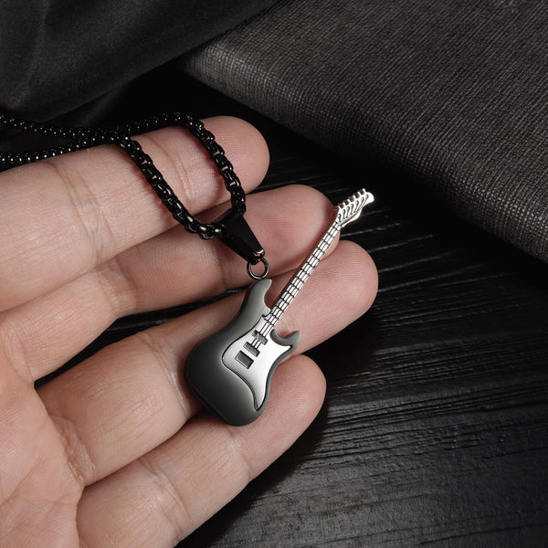 Men's Fashion Guitar Pendant Necklace-Mens Pendant Necklace-SunnyHouse Jewelry