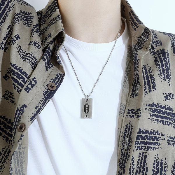 Men's Fashion Blade Pendant Necklace-Mens Pendant Necklace-SunnyHouse Jewelry