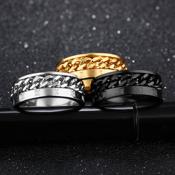 Men's Fashion Harley Bike Chain Ring-Mens Ring-SunnyHouse Jewelry