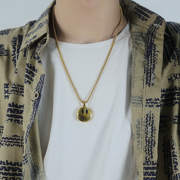 Men's Fashion Smile Hip Hop Pendant Necklace-Mens Pendant Necklace-SunnyHouse Jewelry