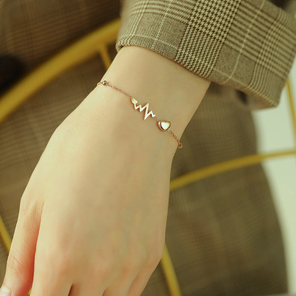 Women's Fashion Heart Beat Bracelet-Womens Bracelet-SunnyHouse Jewelry