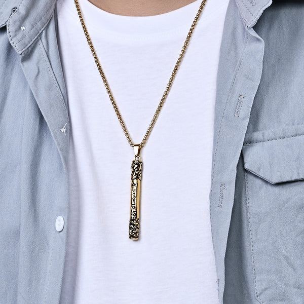 Men's Fashion Martial Stick Pendant Necklace-Mens Pendant Necklace-SunnyHouse Jewelry