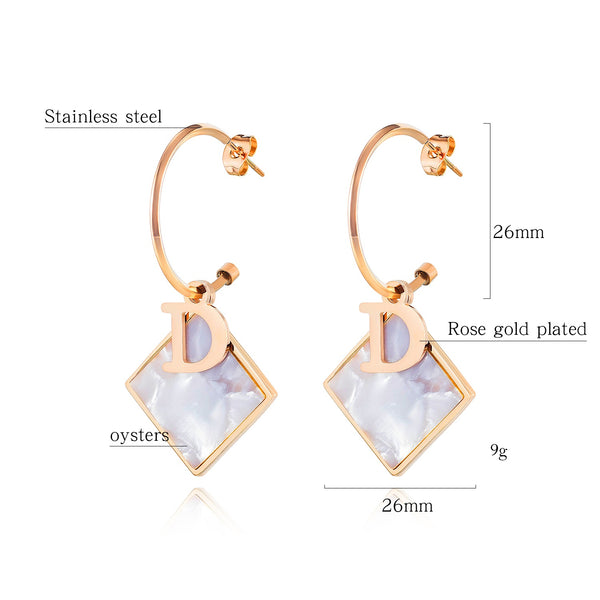 Women's Fashion Diamond Drop Earrings-Womens Earrings-SunnyHouse Jewelry