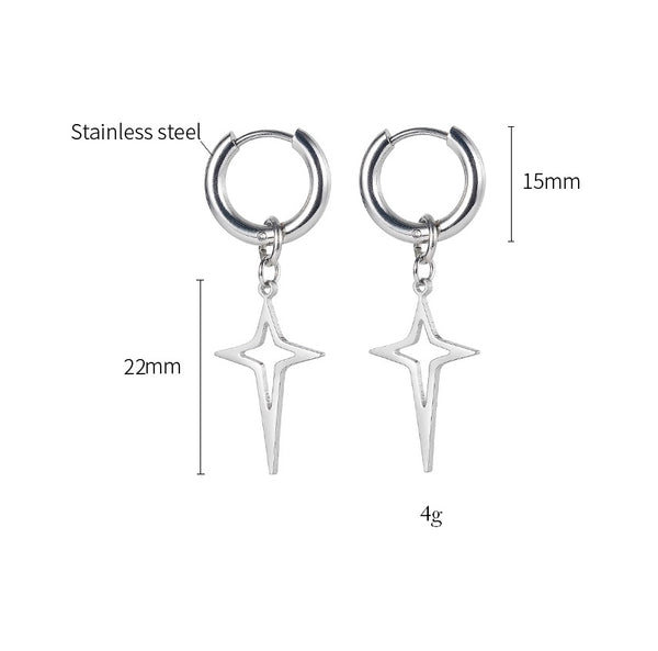 Women's Fashion Star Drop Earrings-Womens Earrings-SunnyHouse Jewelry