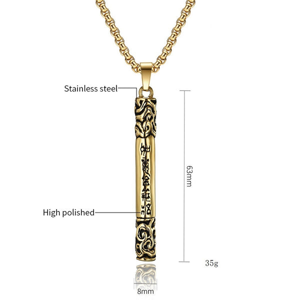 Men's Fashion Martial Stick Pendant Necklace-Mens Pendant Necklace-SunnyHouse Jewelry