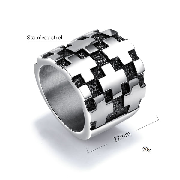 Men's Fashion Cross Ring-Mens Ring-SunnyHouse Jewelry