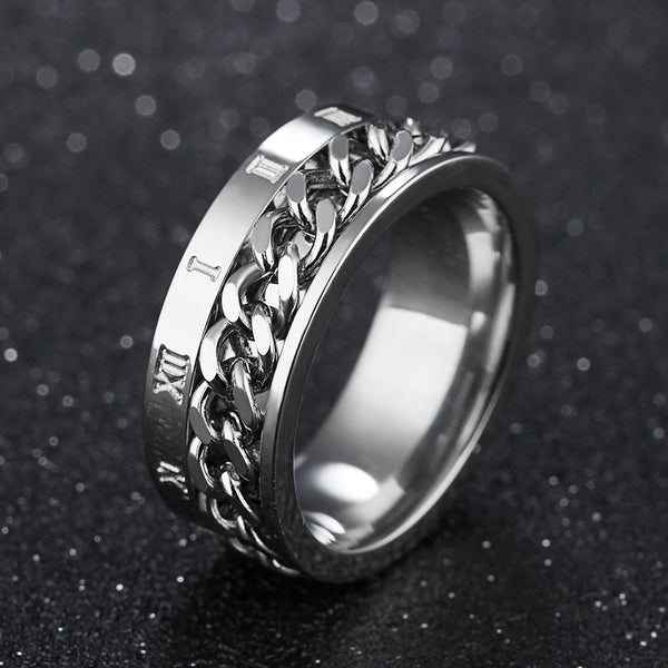 Men's Fashion Harley Bike Chain Ring-Mens Ring-SunnyHouse Jewelry