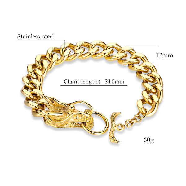 Men's Fashion Dragon Bracelet-Mens Bracelet-SunnyHouse Jewelry