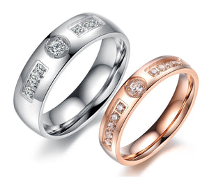 His & Hers Matching Set Traditional Style Couple Rings Wedding Band Set-Couple Rings-SunnyHouse Jewelry