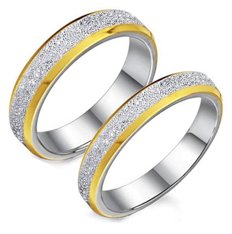 His & Hers Matching Set Simple Style Couple Rings Wedding Band Set-Couple Rings-SunnyHouse Jewelry