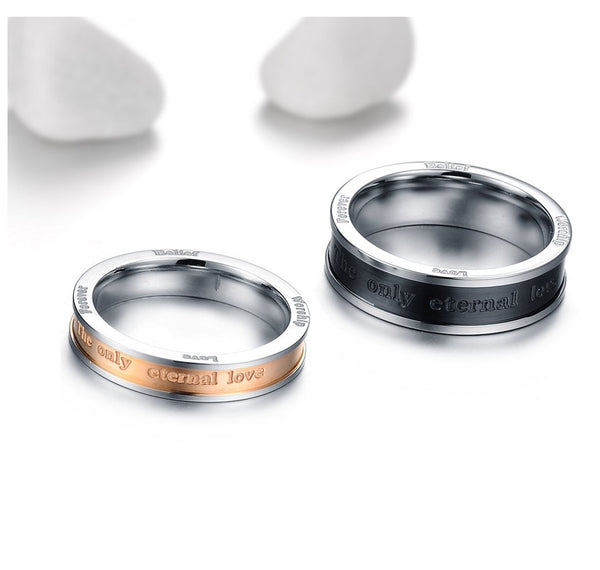 His & Hers Matching Set Eternal Love Couple Rings Wedding Band Set-Couple Rings-SunnyHouse Jewelry